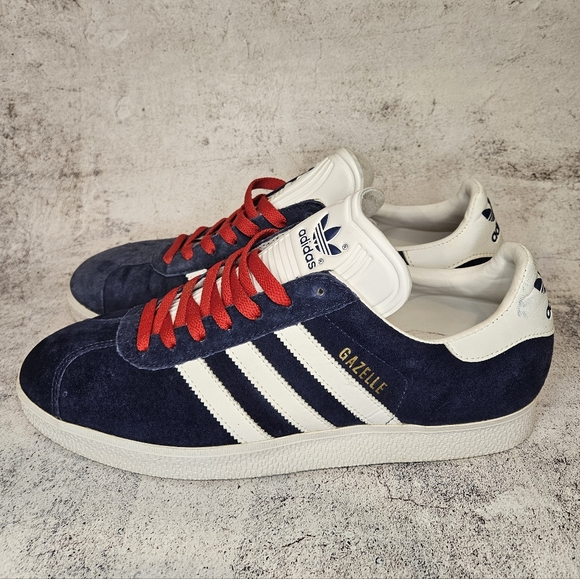 adidas Other - Vintage 2002 Adidas Suede Gazelles / Mens Size 10.5 / Blue & White